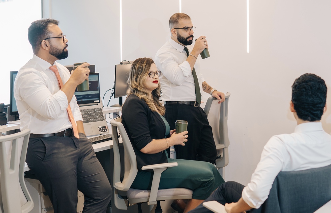 Recepção moderna do escritório